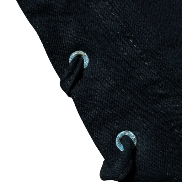 Black Mens Milwaukee Performance Denim Collection Biker Side Tie Snap Vest XL - Picture 6 of 6